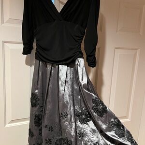 Elegant Black & Silver Dress
